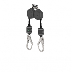 MSA VSOHW-032-QF-A, V-SHOCK PFL,  10',  twin-leg,  36CL Snaphook,  twin triple action carabiner (top