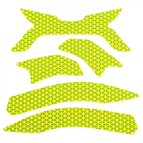 MSA GA3719-01, Retro reflective stickers,  Microprism,  Yellow