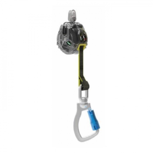 MSA 63011-00I, V-TEC Mini PFL, 6' (1.8m), single-leg, aluminum swivel carabiner