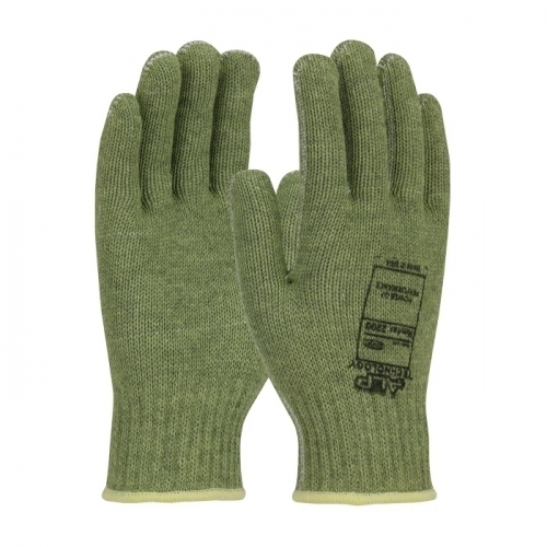 PIP 07-KA700/L, KEVLAR ACP 7G KNIT H. WGT, POLYESTER LINED, GREEN