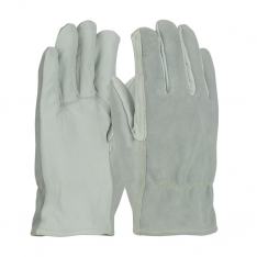 PIP 09-K3720/L, GOATSKIN/SPLIT COWHIDE DRIVERS, 13G KEVLAR LINING, STRAIGHT THUMB, A2