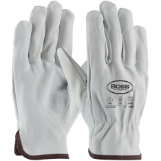 PIP 09-LC533AR/L, BOSS AR GOATSKIN DRIVERS PPE 4, 13G ARAMID LINING, KEYSTONE THUMB, A5