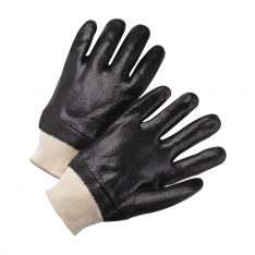 PIP 1007R, WEST CHESTER KNIT WRIST, SEMI ROUGH PVC GLOVE, INTERLOCK LINING