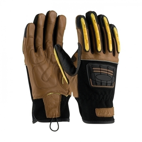PIP 120-4150/XXL, MAX SAFETY, GOATSKIN LEATHER PALM, KEVLAR LINING, DORSAL IMPACT, A3