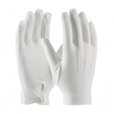PIP 130-650WL, CABARET 100% STRETCH NYLON DRESS GLOVE, WHITE, SNAP CLOSURE, LADIES'
