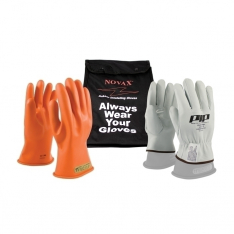 PIP 147-SK-00/10-KIT, NOVAX, INSULATING GLOVE KIT, CLASS 00, 11 IN., ORN., STRAIGHT CUFF