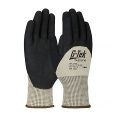 PIP 15-215/L, G-TEK SUPRENE, TAN 13G NANO SHELL, 3/4 NITRILE MICROSURFACE GRIP, A4