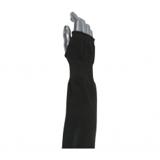 PIP 15-214BKSTO, PRITEX SLEEVE, 14", BLACK, NARROW WIDTH, ELASTIC CUFF, W/THUMB HOLE HOLE