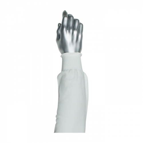 PIP 15-212WL, PRITEX SLEEVE, 12", WHITE, STANDARD WIDTH, ELASTIC CUFF