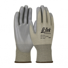 PIP 15-340/L, G-TEK SUPRENE, TAN 13G NANO SHELL, GRAY POLYURETHANE GRIP, A4