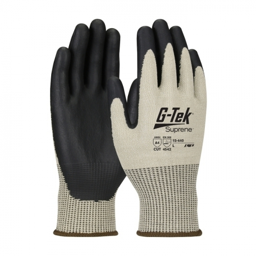 PIP 15-440/XXL, G-TEK SUPRENE, TAN 13G NANO SHELL, BLACK NEOFOAM GRIP, A4