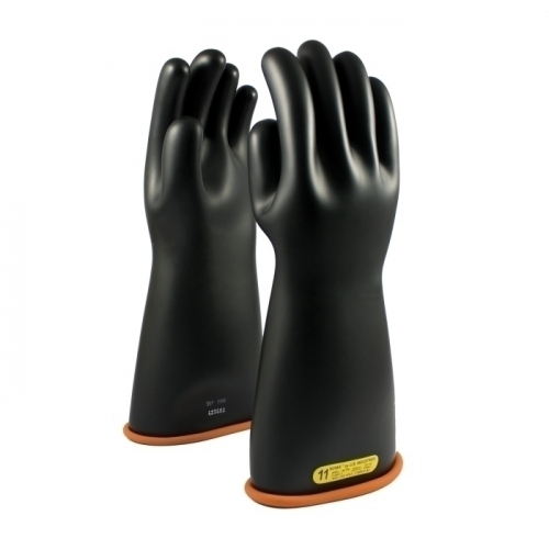 PIP 155-2-16/10, NOVAX INSULATING GLOVE, CLASS 2, 16 IN., BLK./ORN., STRAIGHT CUFF