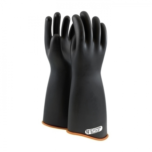 PIP 158-1-18/10, NOVAX INSULATING GLOVE, CLASS 1, 18 IN., BLK./ORN., CONTOUR CUFF