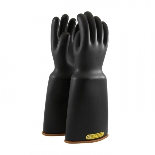 PIP 159-2-18/10, NOVAX INSULATING GLOVE, CLASS 2, 18 IN., BLK./ORN., BELL CUFF