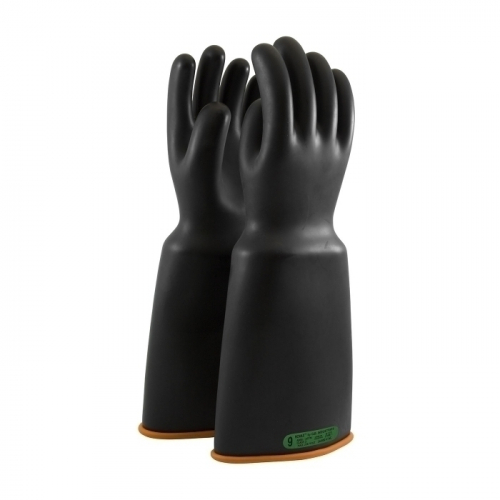 PIP 159-3-18/10, NOVAX INSULATING GLOVE, CLASS 3, 18 IN., BLK./ORN., BELL CUFF
