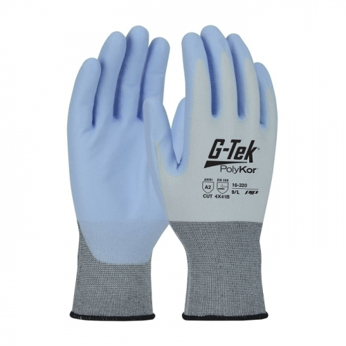 PIP 16-320/XXL, G-TEK POLYKOR W/ X7, 18G BLUE SEAMLESS KNIT, BLUE NEOFOAM GRIP A2