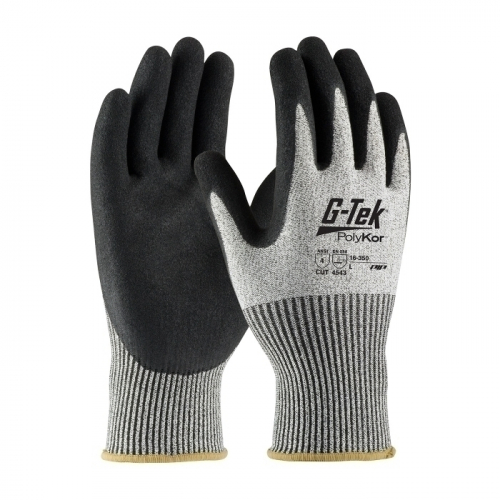 PIP 16-350/L, G-TEK POLYKOR, S&P 13G SHELL, BLACK DD NITRILE MICROSURFACE GRIP, A4