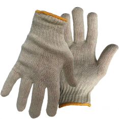PIP 1JC1203, SEAMLESS KNIT, LIGHT WEIGHT, NATURAL POLYESTER/COTTON, REVERSIBLE, KNIT WRIST, L