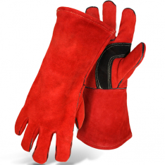 PIP 1JL0993K, SPLIT LEATHER WELDER RED FULLY LINED