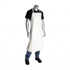 PIP 200-20001, VINYL HEAVY DUTY APRON, 20 MIL., WHITE, 33IN.X44IN.