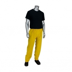 PIP 201-350P/2X, RAIN PANT .35MM PVC/POLYESTER, ELASTIC WAIST, YELLOW