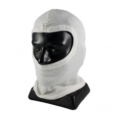 PIP 202-100, 100% NOMEX HOOD W/O BIB, FULL FACE COVERAGE, SINGLE LAYER, WHITE, OSFM