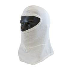 PIP 202-110, 100% NOMEX HOOD W/ BIB, FULL FACE COVERAGE, SINGLE LAYER, WHITE, OSFM