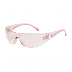 PIP 250-10-0904, EVA, PINK AS LENS, CLR/PINK TMPLS, RUBBER TMPL END, MOLDED BRIDGE