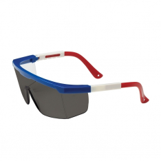 PIP 250-24-0301, HI-VOLTAGE ARC, GRY AS LENS, RED/WHITE/BL FRM, ADJ TMPLS
