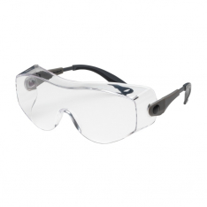 PIP 250-98-0000, OVERSITE, CLR LENS, AS, BLK/GRY, OTG, ADJ LENGTH RATCHETING,