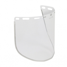 PIP 251-01-7204, SAFETY VISOR, CLR POLY, UNIV FIT, ALUM BINDING, .040, 9X15.5