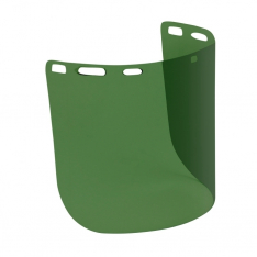 PIP 251-01-7311, MEDIUM GREEN MOLDED POLYCARBONATE VISOR, CYLINDRICAL, UNIV FIT, .078"X8"