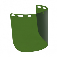 PIP 251-01-7313, GREEN IR SHADE 3.0 MOLDED POLYCARBONATE VISOR, CYLINDRICAL, UNIV FIT, .078 shiel