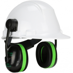 PIP 263-NP114, CAP MOUNTED EAR MUFF, 25 DB NRR, UNIVERSAL,BLACK/GREEN, DIELECTRIC