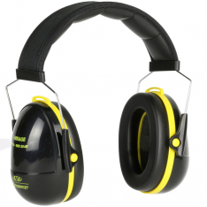 PIP 263-NP115, WIRE EAR MUFF, 25 DB NRR, PADDED HEADBAND, BLK./YLW.