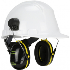 PIP 263-NP116, WIRE CAP MOUNTED EAR MUFF, 23 DB NRR, UNIVERSAL,BLK./YLW.