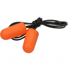 PIP 267-HPF210C, MEGA BULLET EAR PLUGS, CORDED, 32 DB NRR, ORANGE PU FOAM, 100/BOX