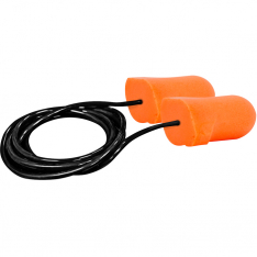 PIP 267-HPF510C, MEGA T-FIT EAR PLUGS, CORDED, 32 DB NRR, ORANGE PU FOAM, 100/BOX