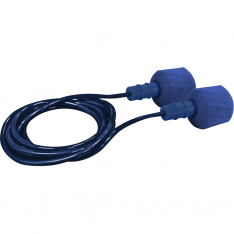 PIP 267-HPF610D, FOOD PRO METAL DETECTABLE, EZ-TWIST CORDED, 30 DB NRR, BLUE PU, 100/BOX