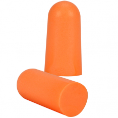PIP 267-HPF810, MEGA BULLET EAR PLUGS, UNCORDED, 33 DB NRR, ORANGE PU FOAM, 200/BOX