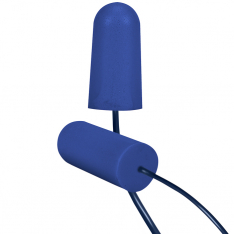 PIP 267-HPF810D, FOOD PRO METAL DETECTABLE CORDED 33 DB NRR BLUE PU FOAM 100/BOX