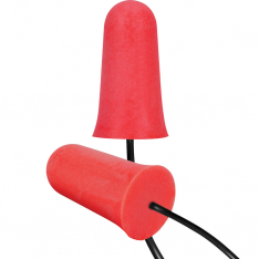 PIP 267-HPF910C, MEGA FLARE PLUS EAR PLUGS CORDED 33 DB NRR RED PU FOAM 100/BOX