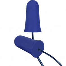 PIP 267-HPF910D, FOOD PRO METAL DETECTABLE CORDED 33 DB NRR BLUE PU FOAM 100/BOX