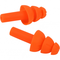 PIP 267-HPR310, 3-FLANGE EAR PLUG, UNCORDED, 25 DB NRR, ORANGE TPR, 200/BOX