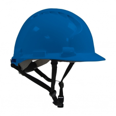 PIP 280-AHS240-50, JSP MK8 LINESMAN, BLUE, W/ 4-PT CHIN STRAP, WHEEL RATCHET, CLASS E