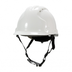 PIP 280-AHS240V-10, JSP MK8 LINESMAN, WHITE, VENT, 4-PT CHIN STRAP, WHEEL RATCHET, CLASS C