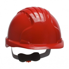 PIP 280-EV6151-60, JSP EVOLUTION 6151, RED, 6-PT TEXTILE SUSP, WHEEL RATCHT, CLASS E