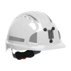 PIP 280-EV6151MCR2-10, JSP EVO6151 FOR MINING, WHITE WITH CR2 DECALS, LAMP BRACKET, CLASS C