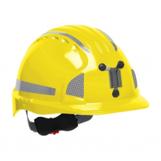PIP 280-EV6151MCR2-20, JSP EVO6151 FOR MINING, YELLOW WITH CR2 DECALS, LAMP BRACKET, CLASS C