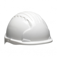 PIP 280-EV6151S-10, JSP EVOLUTION 6151, WHITE, SHORT BRIM, 6-PT, WHEEL RATCHET, CLASS E